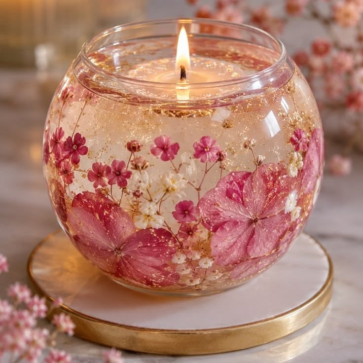 Floral Glow Candles